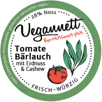 Veganer Mini Brotaufstrich - Tomate Bärlauch